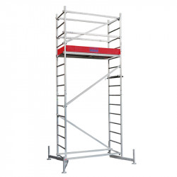 Schela din aluminiu Climtec 0,6 x 1.5m, inaltime lucru 5 m, modul 0+1