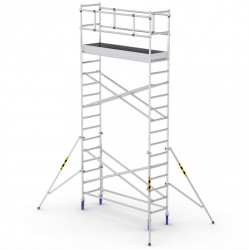 Schela mobila profesionala din aluminiu inaltime lucru 6,2m  ProTUBE S6