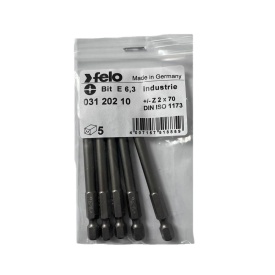 Set 5 biti Felo, seria Industrial profil Plus Minus, E6.3, Z2, 70mm
