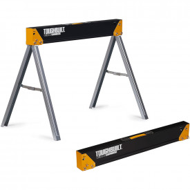 Set doua mese de santier cu picioare fixe ToughBuilt TB-C300-2, 100% otel, max 1000 kg, 90.2cm - Img 3