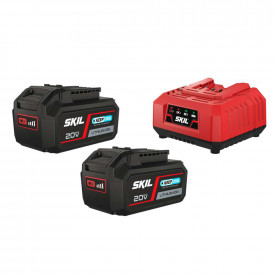Set incarcator si acumulator SKIL BC1E3112BA, 20V Max“ (18 V) 4.0Ah „Keep Cool“ Li-Ion - Img 1