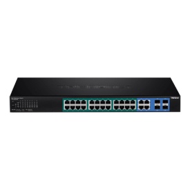 Switch 28 porturi Gigabit Web Smart, 24 x PoE+, 4 x Gigabit/SFP - TRENDnet TPE-2840WS - Img 1