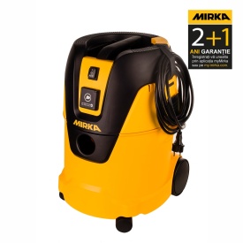 Aspirator profesional Mirka 1025 L de 1000 W cu recipient de 25 l, sistem Push&Clean și funcție AutoStart