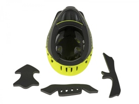 Casca Downhill AUTHOR Hot Shot HST X9 52-54 cm Galben Neon/ Negru - Img 5