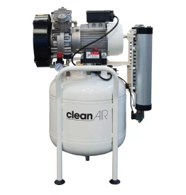 Compresor Medical ABAC CleanAir CLR-15/50T – 50L, 1.1 kW, 8 Bar, Silențios