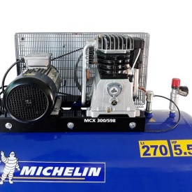 Compresor trifazat profesional, 270l, 600l/min, MICHELIN MCX300/598TC - Img 2