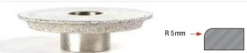 Disc freza diamantata pentru rotunjit canturi E Profile R 5mm Superprofile - Img 2