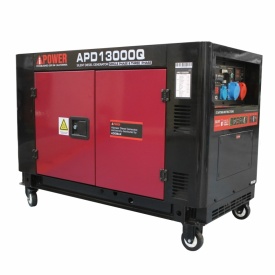 Generator de curent insonorizat AiPower APD13000Q putere maxima 11,0 kW 230/400V Diesel ATS inclus - Img 1