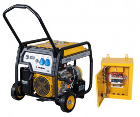 Generator de curent monofazat Stager FD 7500E+ATS, open-frame 6kW, benzina, automatizare