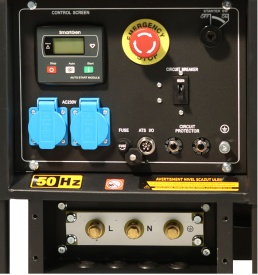 Generator de curent monofazat Stager YDE12E, open frame 10kW, diesel, pornire la cheie - Img 2