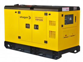 Generator insonorizat Stager YDY22S, diesel, monofazat 20kVA, 87A, 1500rpm