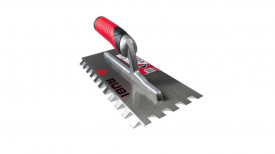Gletiera dintata MRA 45Â° cu maner Rubiflex 28cm, 12x12mm - RUBI-75923
