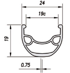Janta MACH 1 ER-20 DISC 26"- (559 x 19C) - 32H Negru Capsata - Img 3