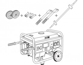 Kit de Roti pt. Generatoarele Konner Seria KS-7000 si modelul KS-10000E - KS-7-KIT - Img 2