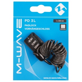 Lacat cu Cablu si Cifru M-WAVE PD 3 L - Img 2