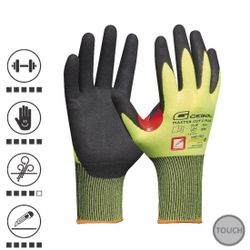 Manusi de protectie Master Cut C Plus, protectie impotriva taierii, acoperire cu spuma de nitril, finisaj nisipos, uz profesional, marimea 9/L - Img 1