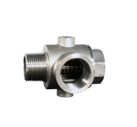 Racord 5 cai hidrofor, valva sens, FE1"xFI1"xFI1"xFI1/4"xFI1/4", inox - Img 3