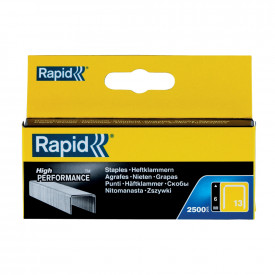 Rapid 11830725 set de 2500 de capse din sarma fina galvanizata No. 13, 6 mm - Img 4
