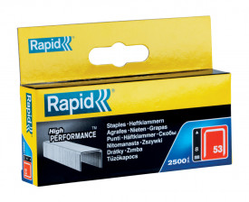 Rapid 11857025 set de 2500 de capse din sarma fina galvanizata No. 53, 8 mm - Img 2