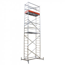 Schela din aluminiu Climtec 0,6 x 1.5m, inaltime lucru 7m, modul 0+1+2