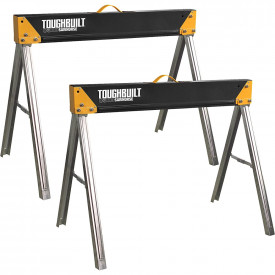 Set doua mese de santier cu picioare fixe ToughBuilt TB-C300-2, 100% otel, max 1000 kg, 90.2cm - Img 4