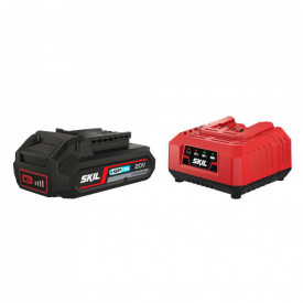 Set incarcator si acumulator SKIL BC1E3110AA, 20V Max“ (18 V) 2,5 Ah „Keep Cool“ Li-Ion - Img 1