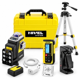 SET Nivelă Laser Motorizată Nivel System CLx3B MOTOR, Albastru 3x360° + Trepied SJJ-M1 EX + Receptor CLS-310 Digital