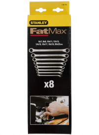 Stanley 1-95-772 Set de 8 chei inelare cu cot FATMAX 6-22 mm - Img 2