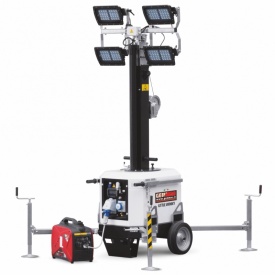 Turn de lumina GENMAC Little-Twinky TM7 4x160W LED 81400 lumeni trailer tractare lenta neomologabil - Img 2