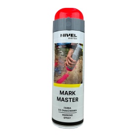 Vopsea marcaje fluorescent Rosu Mark Master Nivel System 500 ml set 12 bucati