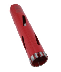 Carota diamantata Super PREMIUM ø41mm x 180mm x M16 pentru gaurire Beton armat, Zidarie, Granit - DXQZ.REDCORE.41 - Img 3