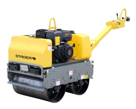 Cilindru dublu vibrocompactor, motor Loncin G420F Stager CDV65-2 - Img 1