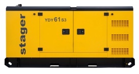Generator insonorizat Stager YDY61S3, diesel, trifazat 55kVA, 79A, 1500rpm - Img 6