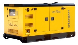 Generator insonorizat Stager YDY70S3, diesel, trifazat 62kVA, 89A, 1500rpm - Img 8