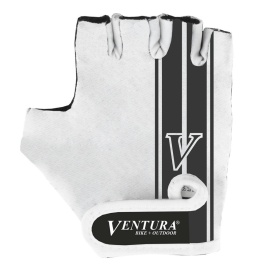 Manusi Ciclism VENTURA L/XL (Alb/Negru) - Img 2