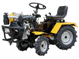 Minitractor 4x4, 12CP, diesel, ridicare hidraulica spate ProGARDEN Campo T12618 - Img 3