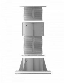 Prelungitor pentru Plot / Piedestal / Suport reglabil pentru gresie / pardoseli inaltate, adauga 225mm la inaltime - XLEV-L-DM - Img 3