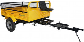 Remorca motocultor 600 Kg cu obloane inaltare - Img 2