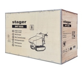 Roaba cu motor termic 6.5CP, 500kg, senile Stager RMT500S - Img 7
