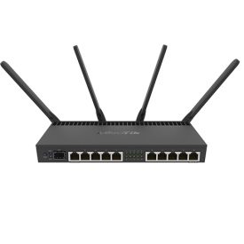 Router 10xGigabit, PoE IN/OUT, Wi-Fi - Mikrotik RB4011iGS+5HacQ2HnD-IN - Img 2