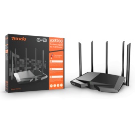 Router Wi-Fi 6e, AX5700 TriBand 2.4/5GHz/6GHz, 861+2402+2402 Mbps, 5x6dBi, 4 x Gigabit - TENDA TND-RX27-PRO - Img 3