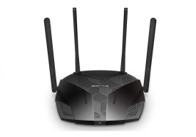 Router Wireless Gigabit MERCUSYS MR80X AX3000, WI-Fi 6, Dual-Band 574 + 2402 Mbps, negru - Img 3