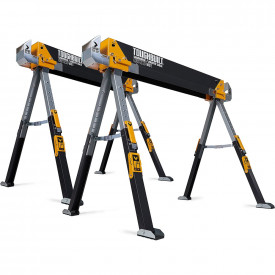 Set doua mese de santier cu picioare pivotante ToughBuilt TB-C700-2, 100% otel, max 1200 kg, 101.2cm - Img 2