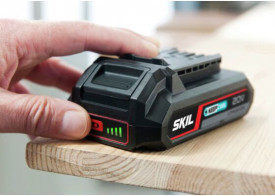 Set incarcator si acumulator SKIL BC1E3114BA „20V Max” (18 V) 2.0Ah+4.0Ah „Keep Cool“ Li-Ion - Img 4