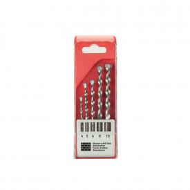 Set de 5 burghie: 4 mm, 5 mm, 6 mm, 8 mm, 10 mm