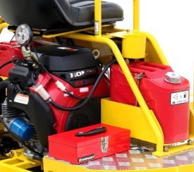 Slefuitor elicopter dublu pentru beton, motor Honda GX690 - Img 2