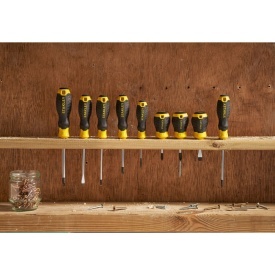 Stanley STHT16157-0, surubelnita Stubby scurta Cushion Grip cu varful cruce PH2 si lungimea tijei de 45mm, PH2x45 - Img 4