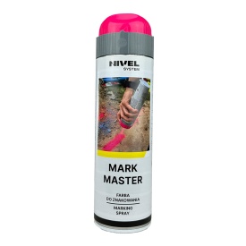 Vopsea marcaje fluorescent Roz Mark Master Nivel System 500 ml set 12 bucati