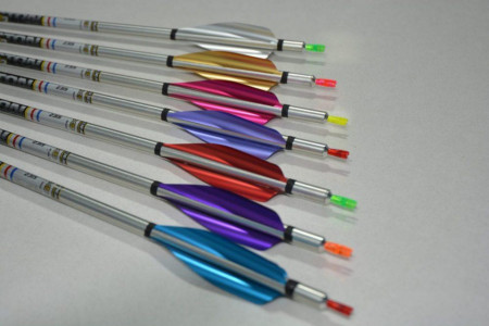 Pene XS Wings 40mm Spin Fluo/Metalic Vane - Set 50 Bucati