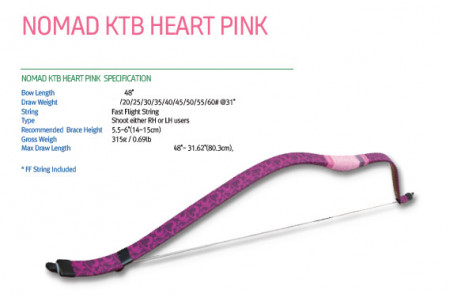 Arc Horsebow Freddie Archery Pink Heart
